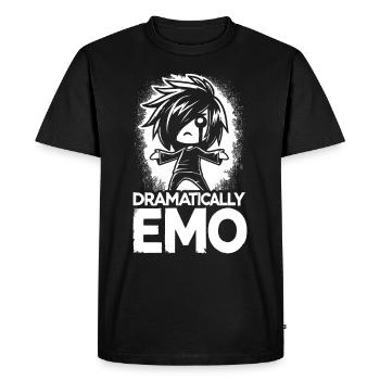 Anime Art and Goth Aesthetics for Alternative Fashion - Men's Premium Organic T-Shirt - black - Front - Nico (187cm)
