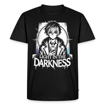 Anime Art and Goth Aesthetics for Alternative Fashion - Men's Premium Organic T-Shirt - black - Front - Nico (187cm)