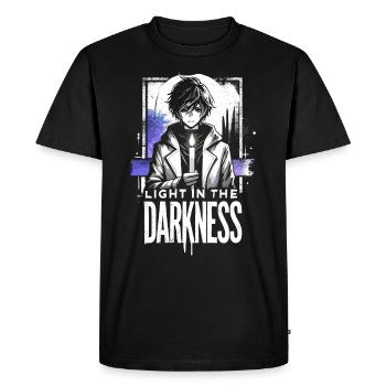 Anime Art and Goth Aesthetics for Alternative Fashion - Men's Premium Organic T-Shirt - black - Front - Nico (187cm)