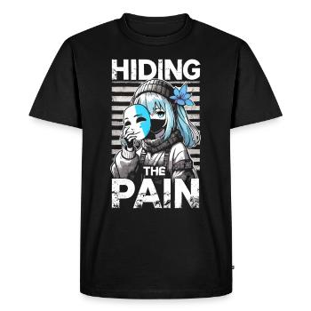 Anime Art and Goth Aesthetics for Alternative Fashion - Men's Premium Organic T-Shirt - black - Front - Nico (187cm)