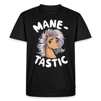 Motifs de chevaux amusants pour les amoureux des chevaux et - T-shirt Premium bio Homme - noir - Devant - Nico (187cm)
