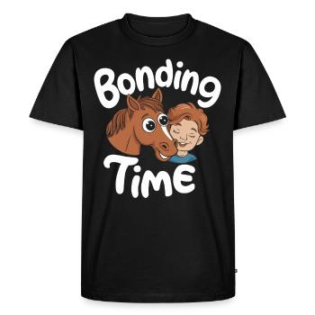 Motifs de chevaux amusants pour les amoureux des chevaux et - T-shirt Premium bio Homme - noir - Devant - Nico (187cm)