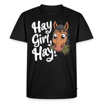 Motifs de chevaux amusants pour les amoureux des chevaux et - T-shirt Premium bio Homme - noir - Devant - Nico (187cm)