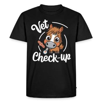 Funny horse motifs for horse lovers and - Men's Premium Organic T-Shirt - black - Front - Nico (187cm)