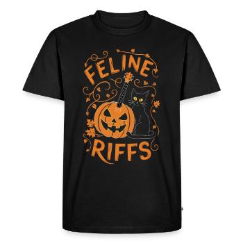 Comédie musicale, Citrouille, Automne, Ambiances, Effrayant - T-shirt Premium bio Homme - noir - Devant - Nico (187cm)