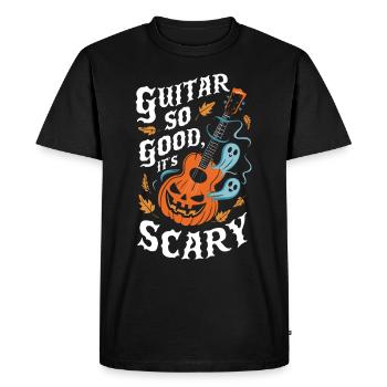 Comédie musicale, Citrouille, Automne, Ambiances, Effrayant - T-shirt Premium bio Homme - noir - Devant - Nico (187cm)