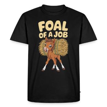 Motifs de chevaux amusants pour les amoureux des chevaux et - T-shirt Premium bio Homme - noir - Devant - Nico (187cm)