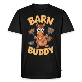 Funny horse motifs for horse lovers and - Men's Premium Organic T-Shirt - black - Front - Nico (187cm)