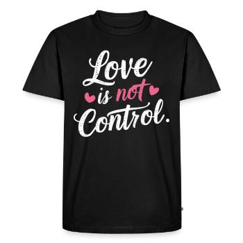 Sensibilisation à la violence domestique - T-shirt Premium bio Homme - noir - Devant - Nico (187cm)