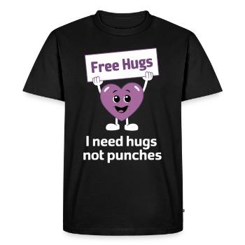 Raising awareness of domestic violence - Men's Premium Organic T-Shirt - black - Front - Nico (187cm)