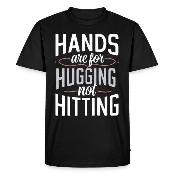 Raising awareness of domestic violence - Men's Premium Organic T-Shirt - black - Front - Nico (187cm)