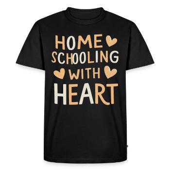 Homeschool Mom Dad Family Life Community Journey - Men's Premium Organic T-Shirt - black - Front - Nico (187cm)