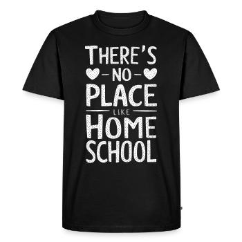 Homeschool Mom Dad Family Life Community Journey - Men's Premium Organic T-Shirt - black - Front - Nico (187cm)