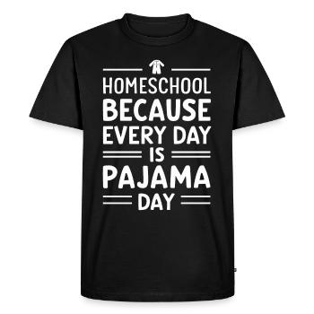 Homeschool Mom Dad Family Life Community Journey - Men's Premium Organic T-Shirt - black - Front - Nico (187cm)