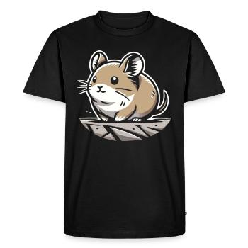 Design américain Pika Lover pour Pika - T-shirt Premium bio Homme - noir - Devant - Nico (187cm)