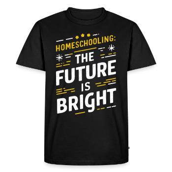Homeschool Mom Dad Family Life Community Journey - Men's Premium Organic T-Shirt - black - Front - Nico (187cm)