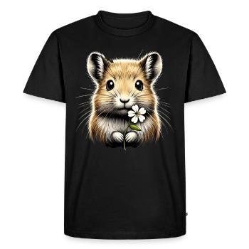 Design américain Pika Lover pour Pika - T-shirt Premium bio Homme - noir - Devant - Nico (187cm)
