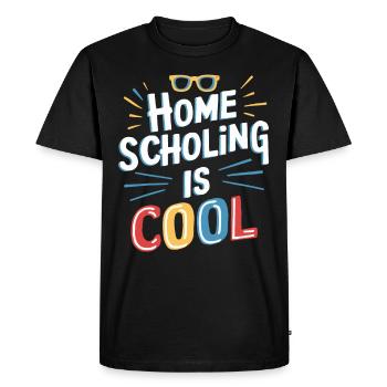 Homeschool Mom Dad Family Life Community Journey - Men's Premium Organic T-Shirt - black - Front - Nico (187cm)
