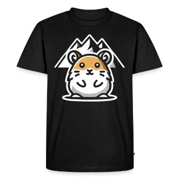 Design américain Pika Lover pour Pika - T-shirt Premium bio Homme - noir - Devant - Nico (187cm)