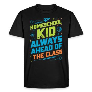 Homeschool Mom Dad Family Life Community Journey - Men's Premium Organic T-Shirt - black - Front - Nico (187cm)