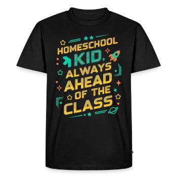 Homeschool Mom Dad Family Life Community Journey - Men's Premium Organic T-Shirt - black - Front - Nico (187cm)