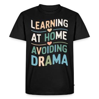 Homeschool Mom Dad Family Life Community Journey - Men's Premium Organic T-Shirt - black - Front - Nico (187cm)