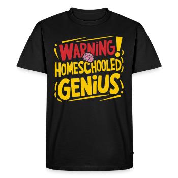 Homeschool Mom Dad Family Life Community Journey - Men's Premium Organic T-Shirt - black - Front - Nico (187cm)