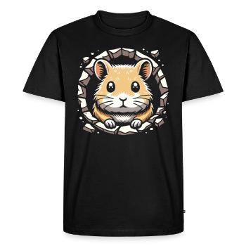 Design américain Pika Lover pour Pika - T-shirt Premium bio Homme - noir - Devant - Nico (187cm)