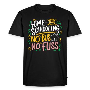 Homeschool Mom Dad Family Life Community Journey - Men's Premium Organic T-Shirt - black - Front - Nico (187cm)