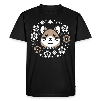Design américain Pika Lover pour Pika - T-shirt Premium bio Homme - noir - Devant - Nico (187cm)