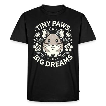 Design américain Pika Lover pour Pika - T-shirt Premium bio Homme - noir - Devant - Nico (187cm)