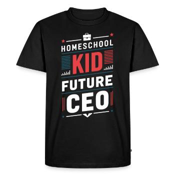 Homeschool Mom Dad Family Life Community Journey - Men's Premium Organic T-Shirt - black - Front - Nico (187cm)