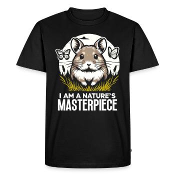 Design américain Pika Lover pour Pika - T-shirt Premium bio Homme - noir - Devant - Nico (187cm)