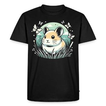 Design américain Pika Lover pour Pika - T-shirt Premium bio Homme - noir - Devant - Nico (187cm)