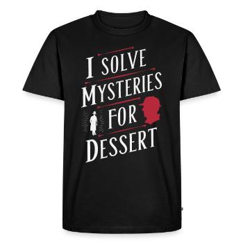Murder Mystery Dinner Outfit, Party, Crime Scene - Men's Premium Organic T-Shirt - black - Front - Nico (187cm)