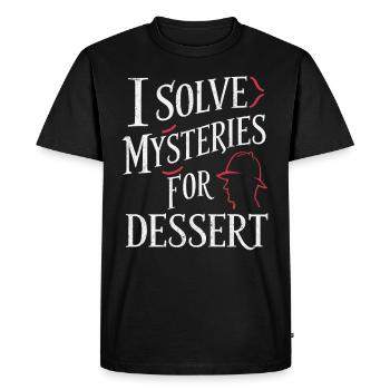 Murder Mystery Dinner Outfit, Party, Crime Scene - Men's Premium Organic T-Shirt - black - Front - Nico (187cm)