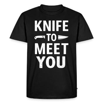 Murder Mystery Dinner Outfit, Party, Crime Scene - Men's Premium Organic T-Shirt - black - Front - Nico (187cm)