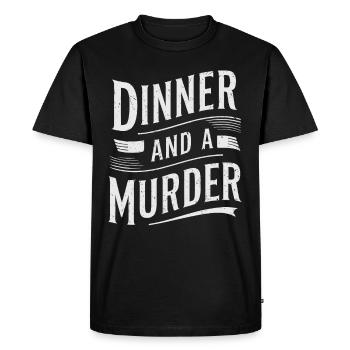 Murder Mystery Dinner Outfit, Party, Crime Scene - Men's Premium Organic T-Shirt - black - Front - Nico (187cm)