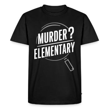 Murder Mystery Dinner Outfit, Party, Crime Scene - Men's Premium Organic T-Shirt - black - Front - Nico (187cm)