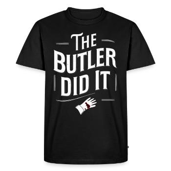 Murder Mystery Dinner Outfit, Party, Crime Scene - Men's Premium Organic T-Shirt - black - Front - Nico (187cm)