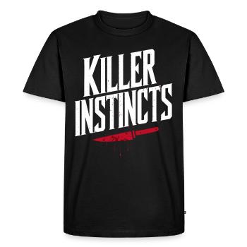 Murder Mystery Dinner Outfit, Party, Crime Scene - Men's Premium Organic T-Shirt - black - Front - Nico (187cm)