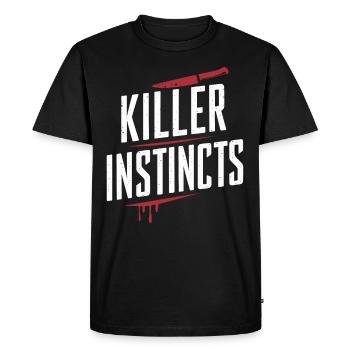 Murder Mystery Dinner Outfit, Party, Crime Scene - Men's Premium Organic T-Shirt - black - Front - Nico (187cm)