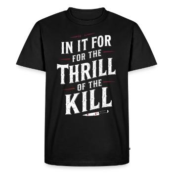 Crime dinner outfit, party, crime scene - Men's Premium Organic T-Shirt - black - Front - Nico (187cm)
