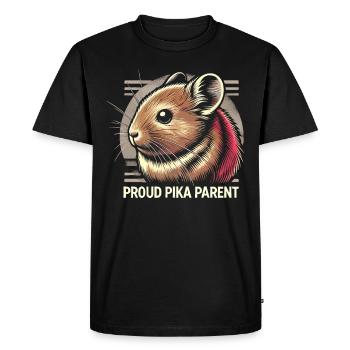 Design américain Pika Lover pour Pika - T-shirt Premium bio Homme - noir - Devant - Nico (187cm)