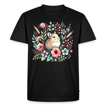Design américain Pika Lover pour Pika - T-shirt Premium bio Homme - noir - Devant - Nico (187cm)