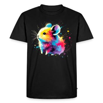 Design américain Pika Lover pour Pika - T-shirt Premium bio Homme - noir - Devant - Nico (187cm)