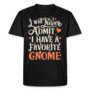 Nains de jardin Amateur de gnomes Drôle Gnome Jardinage - T-shirt Premium bio Homme - noir - Devant - Nico (187cm)