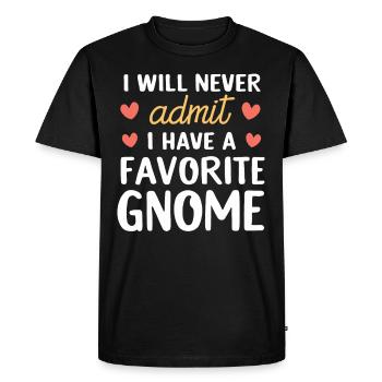Nains de jardin Amateur de gnomes Drôle Gnome Jardinage - T-shirt Premium bio Homme - noir - Devant - Nico (187cm)