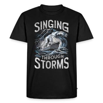 marins Sea Shanty Chant Ship Adventures - T-shirt Premium bio Homme - noir - Devant - Nico (187cm)
