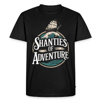 Sailors Sea Shanty Singing Ship Adventures - Men's Premium Organic T-Shirt - black - Front - Nico (187cm)